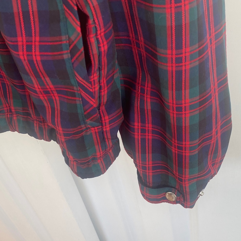 Liz Golf Plaid Half-Zip Women's Jacket - Picture 7 of 12
